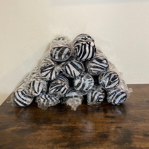 NEW Zebra Print Cosmetic Brush Holder and Bag! CAN BE PERSONALIZED! - Picture 3 of 16